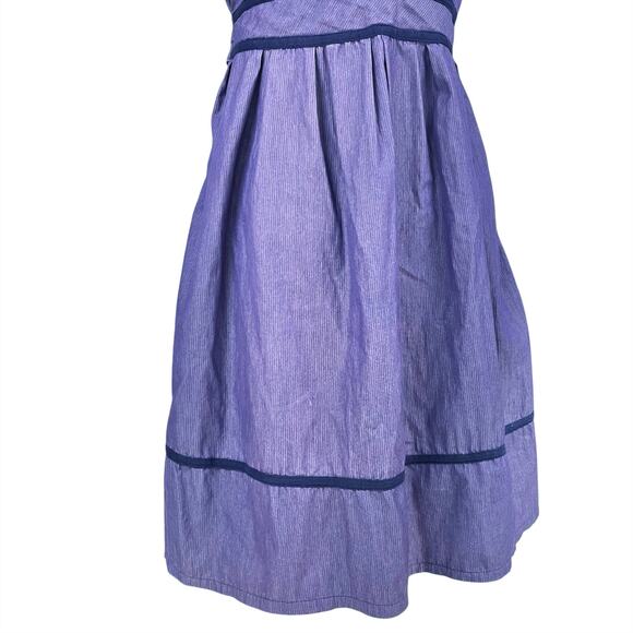 URBAN OUTFITTERS KIMCHI BLUE Pinstripe Jane Corset Top Dress Purple/Blue Size M - Picture 4 of 9